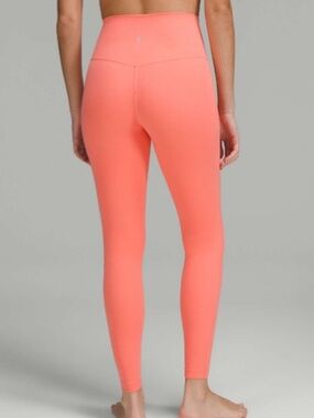 Lululemon Align High-Rise Pant 28” Raspberry Cream -Coral- Nulu Leggings Size 6